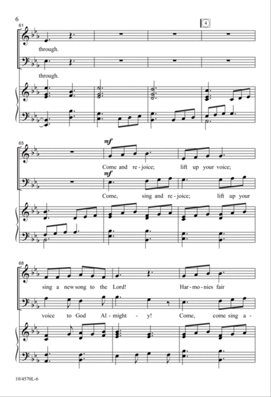 Sing a New Song to the Lord 2-Part scores gallery preview page 6