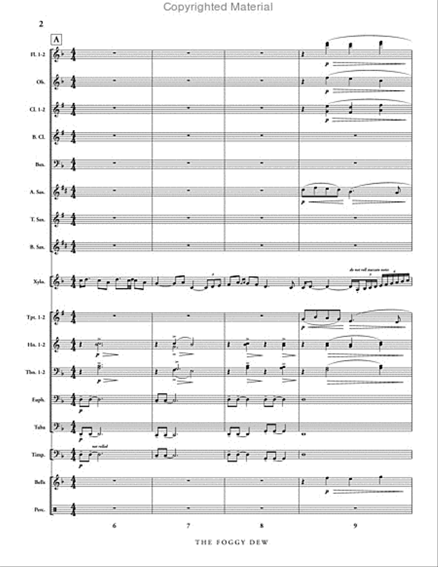 The Foggy Dew The Foggy Dew Concert Band scores gallery preview page 3