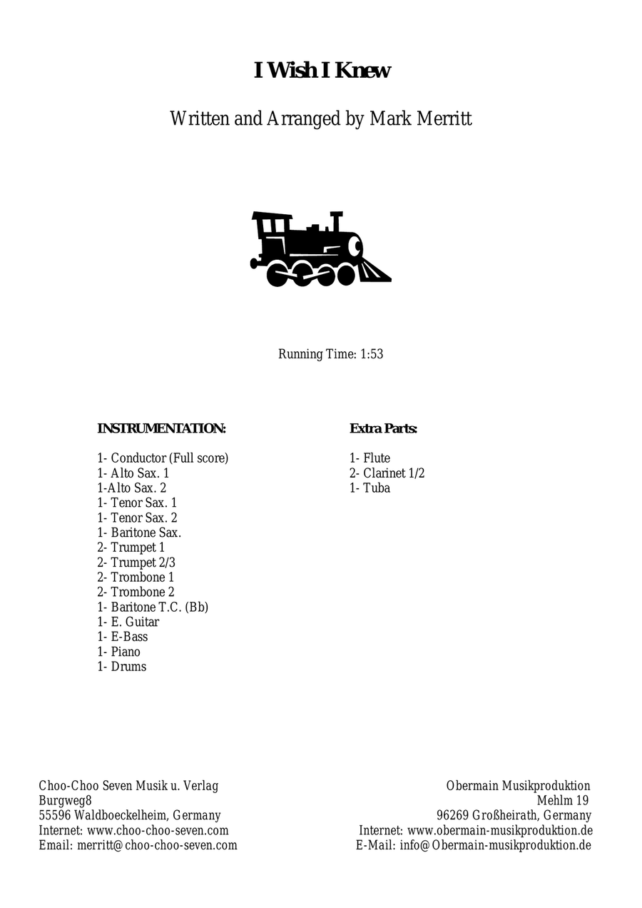 I Wish I Knew Jazz Ensemble scores gallery preview page 2