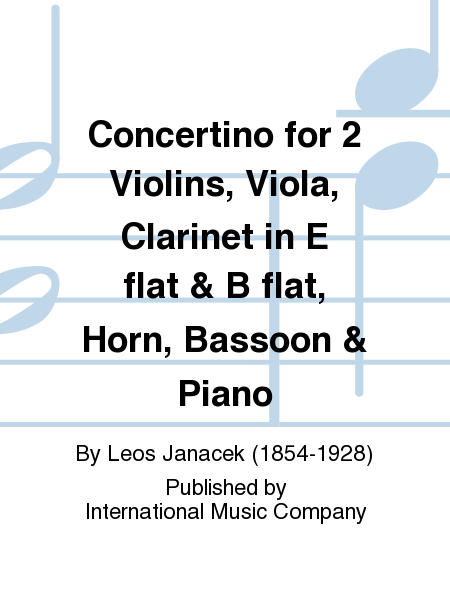Concertino For 2 Violins, Viola, Clarinet In E Flat & B Flat, Horn, Bassoon & Piano