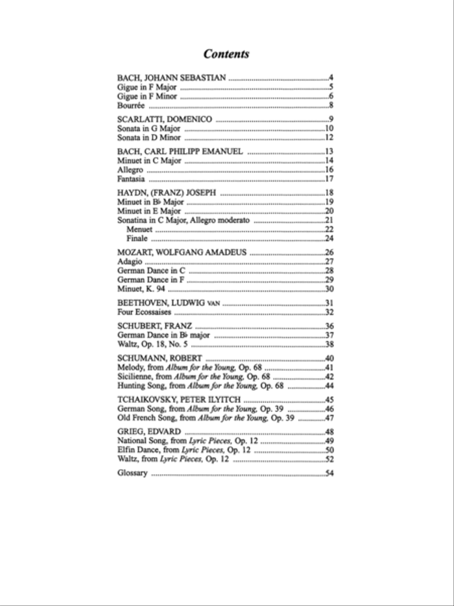 Piano Literature of the 17th, 18th and 19th Centuries, Book 4 Piano Method scores gallery preview page 9