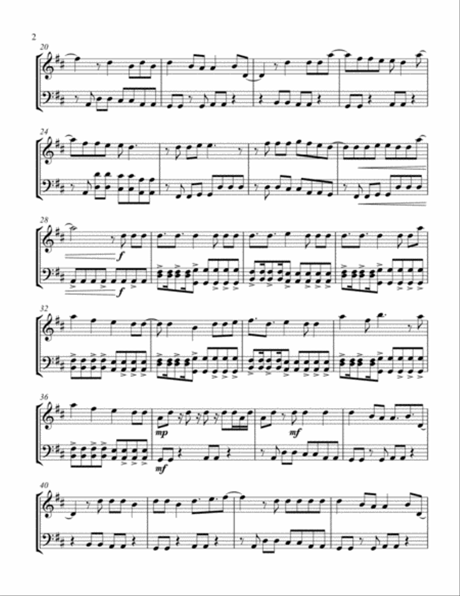 Shut Up And Dance Shut Up And Dance String Duet scores gallery preview page 2