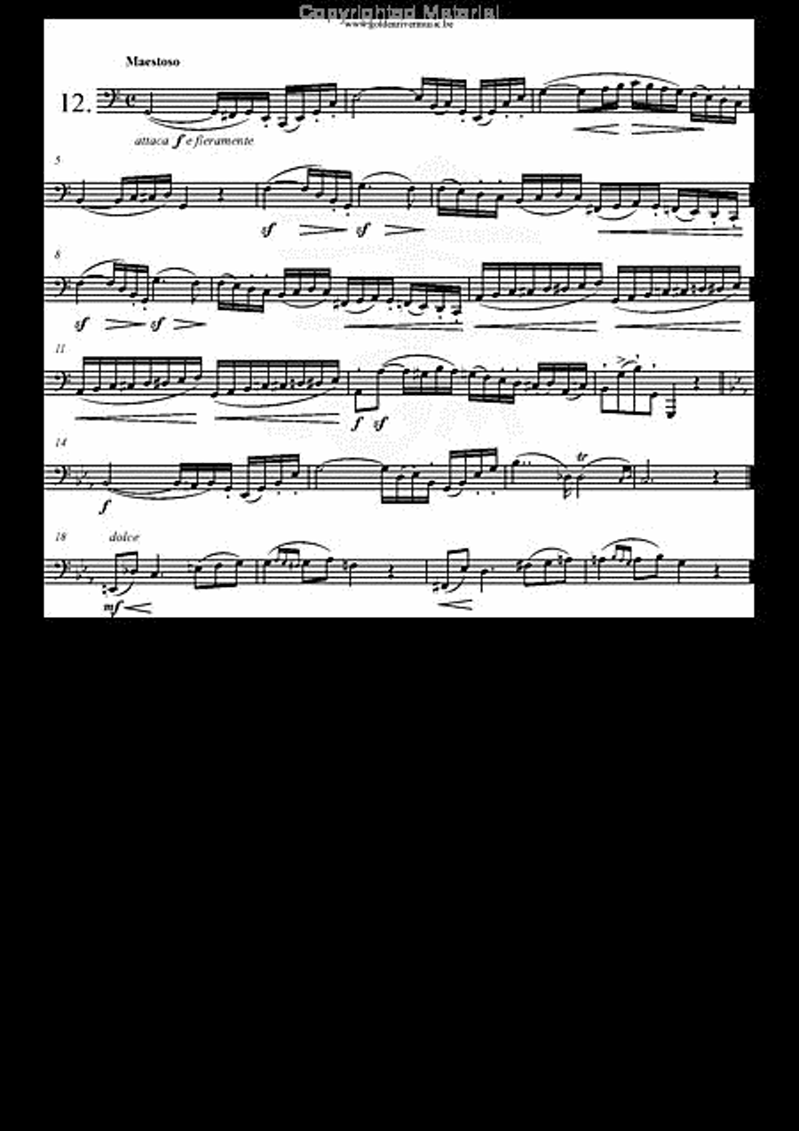 12 Etudes Brillantes Tuba scores gallery preview page 13