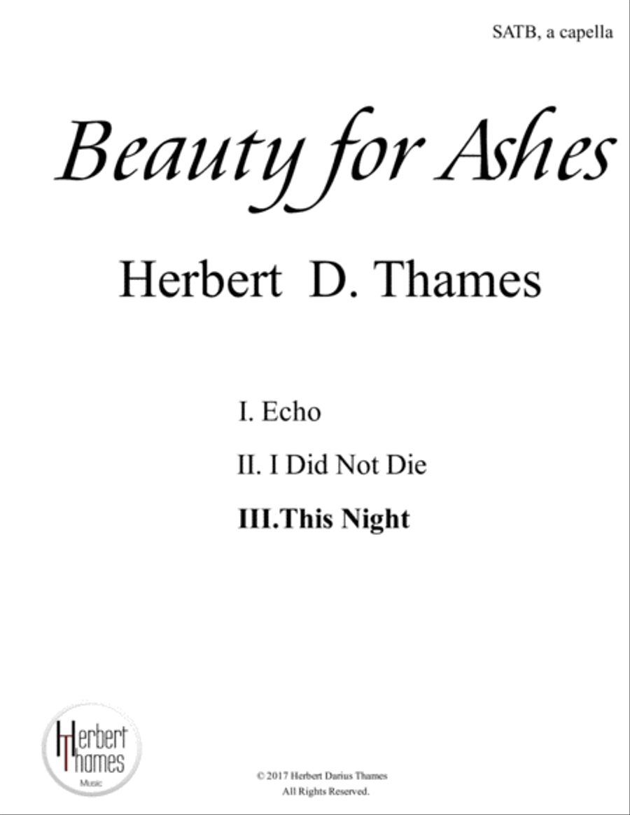 This Night 4-Part scores gallery preview page 1