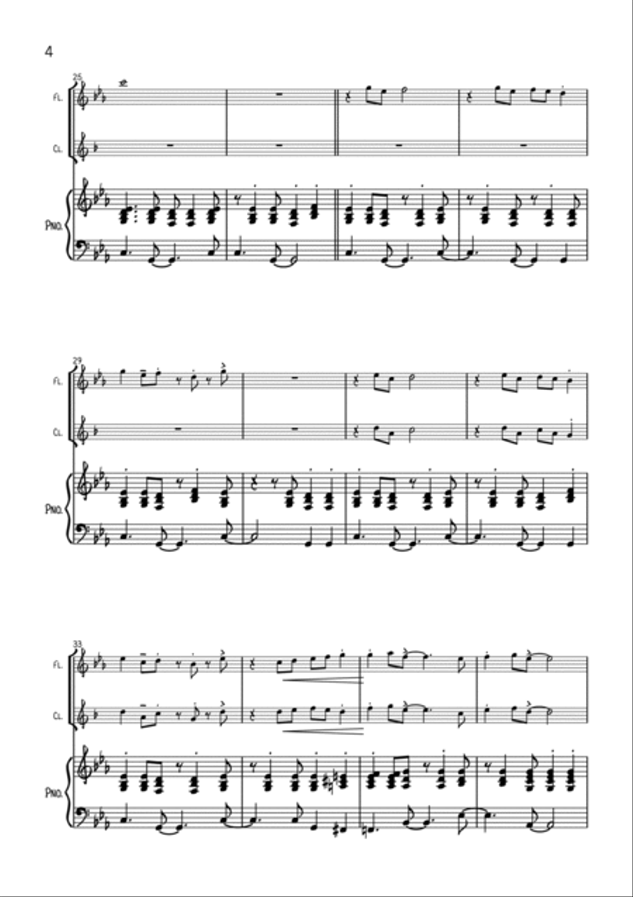 God Rest Ye Merry Gentlemen (Latin jazz style) God Rest Ye Merry Gentlemen (Latin jazz style) Woodwind Duet scores gallery preview page 4