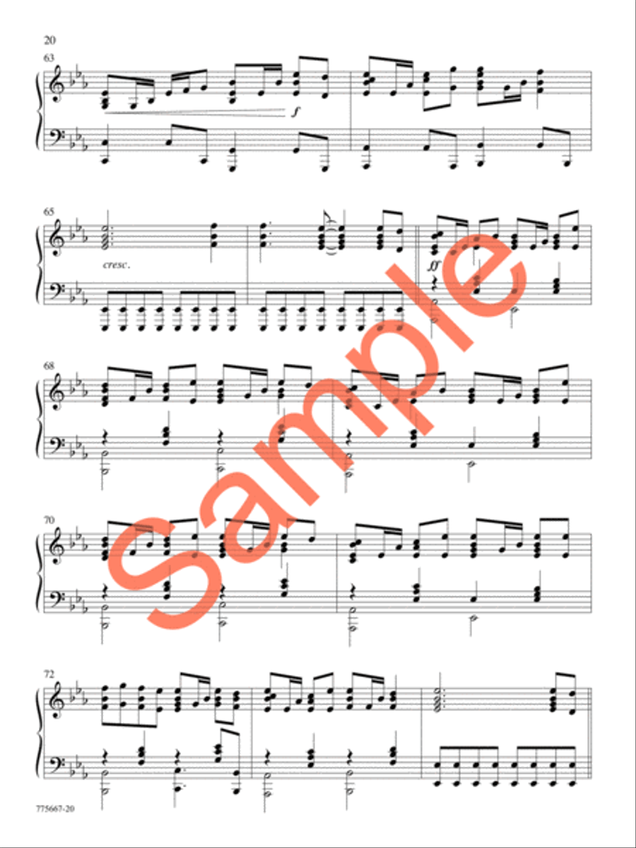 God So Loved Piano Solo scores gallery preview page 18