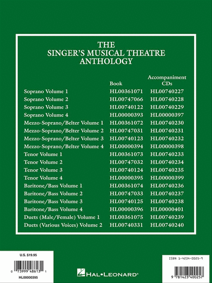 Singer's Musical Theatre Anthology – Volume 4 Tenor Voice scores gallery preview page 2