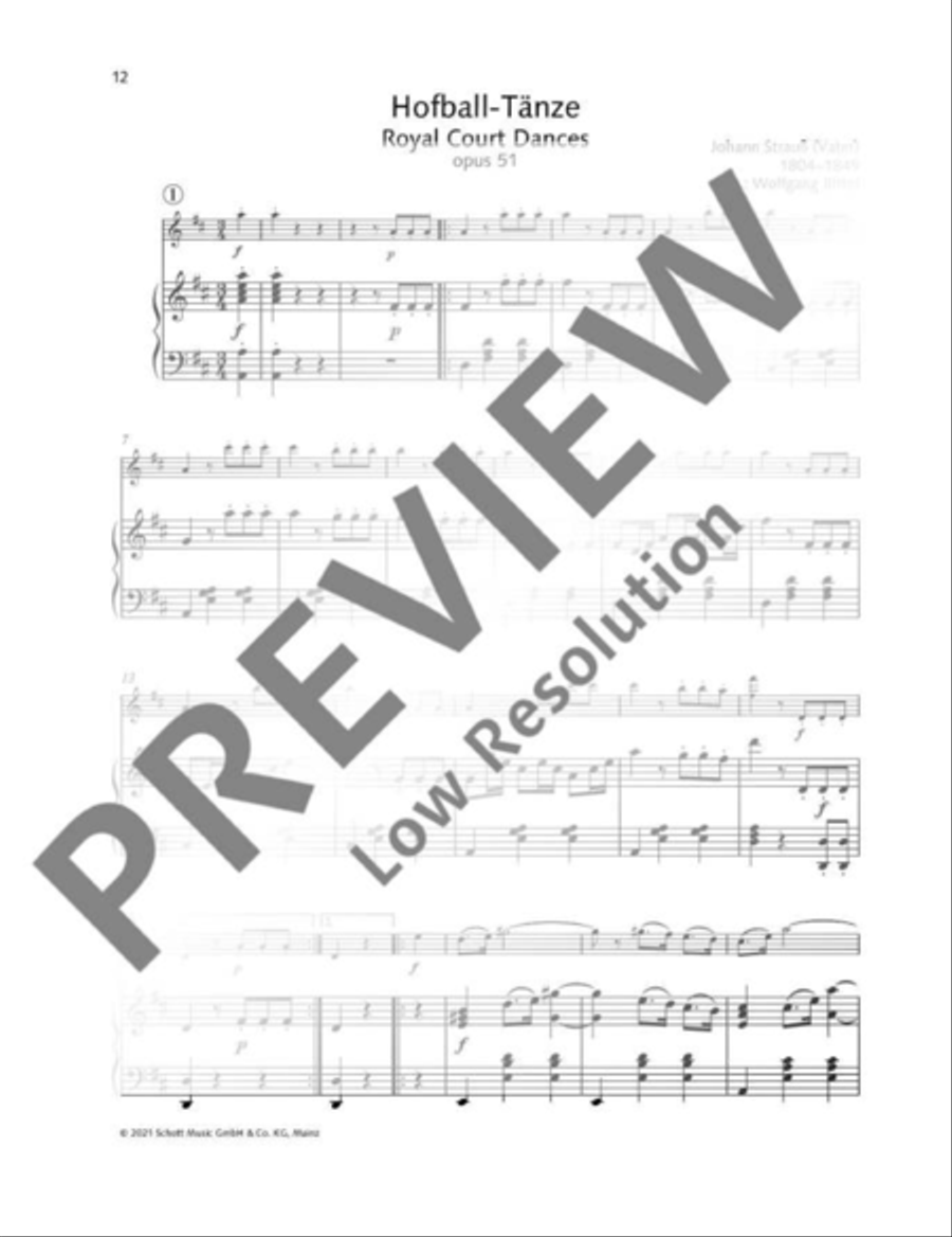 Royal Court Dances Violin Solo scores gallery preview page 2