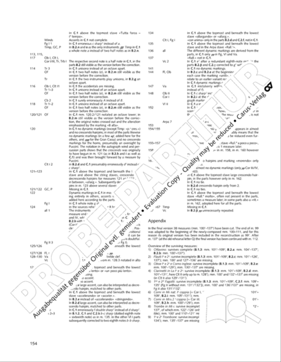 Edizione Nazionale delle Opere di Giacomo Puccini. II. Instrumental music; 1. Works for orchestra (vol. II/1) Score scores gallery preview page 201