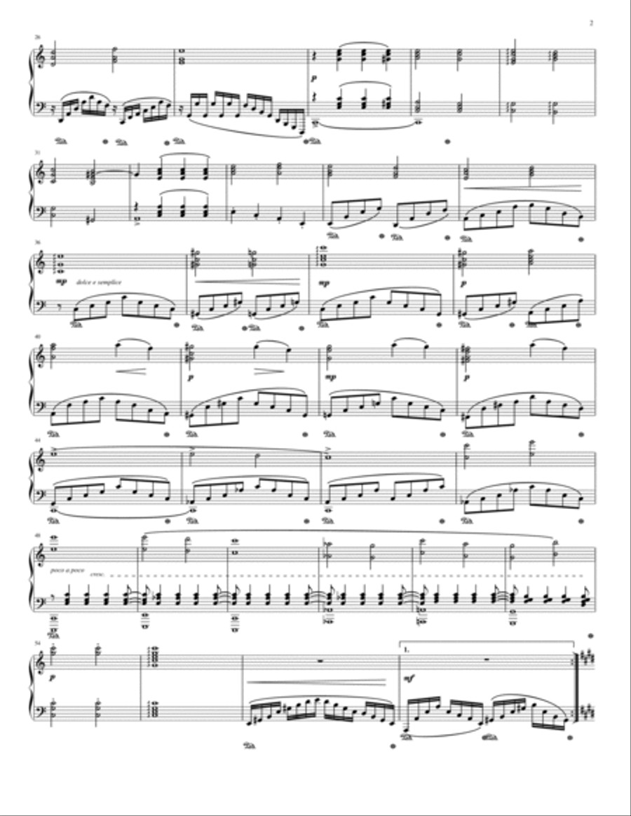 Sonata in A Minor Op. 2 No. 1 (Complete score) Piano Solo scores gallery preview page 3