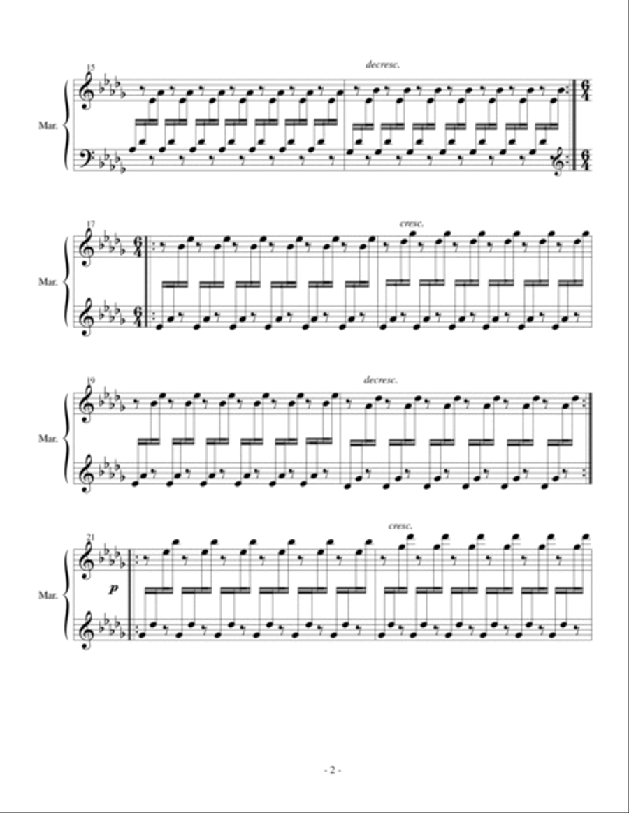 Butterfly Garden Butterfly Garden Marimba scores gallery preview page 2