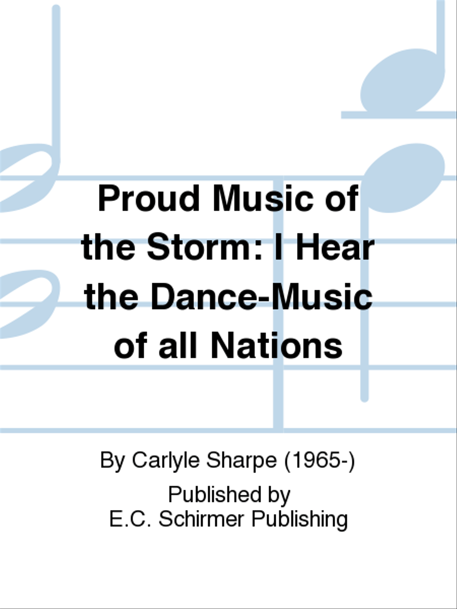 Proud Music of the Storm: I Hear the Dance-Music of all Nations Low Voice scores gallery preview page 1