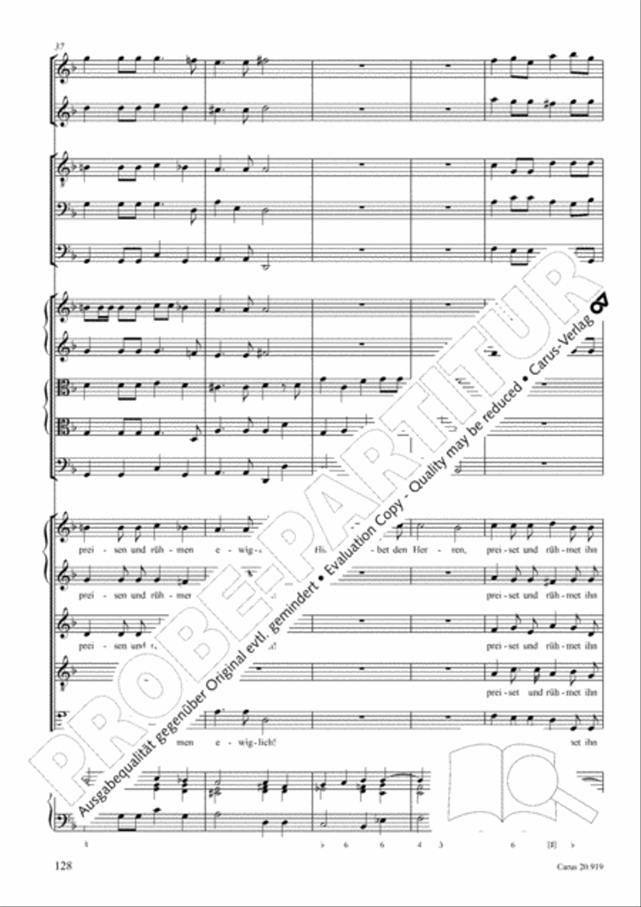Opera varia I. Works with 1-7 parts (Complete edition, vol. 19) [Werke mit 1-7 obligaten Stimmen] Score scores gallery preview page 185