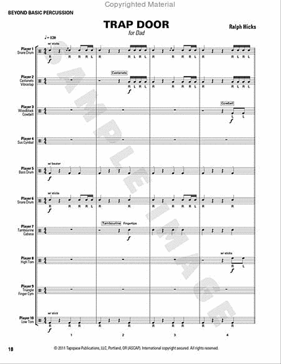 Beyond Basic Percussion Percussion scores gallery preview page 12