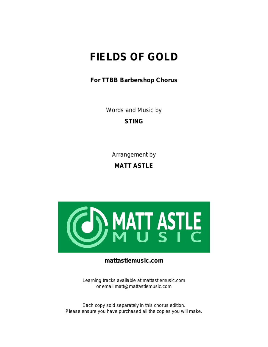 Fields Of Gold TTBB scores gallery preview page 1