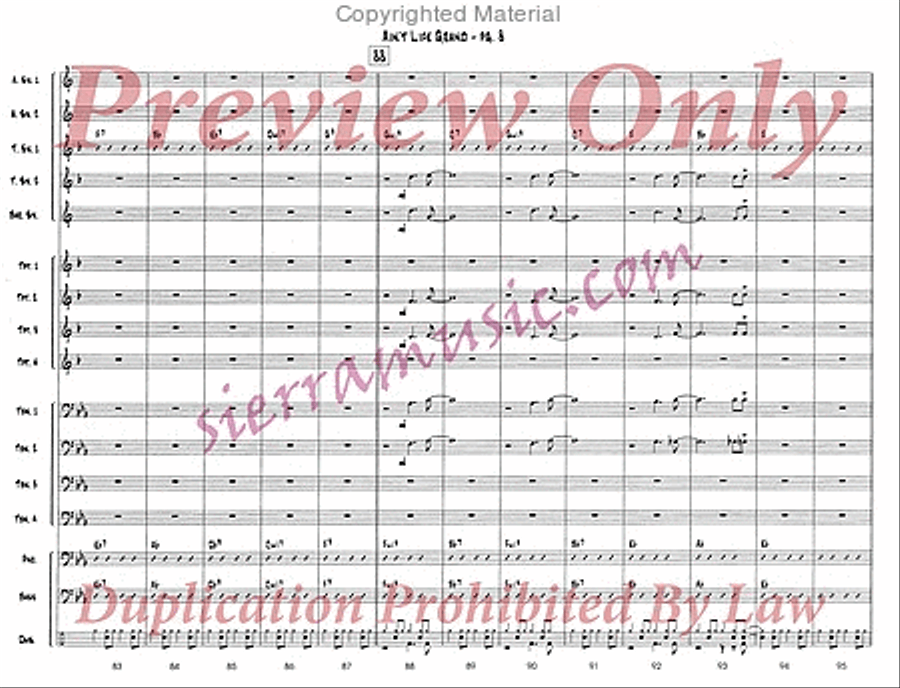 Ain't Life Grand Ain't Life Grand Big Band scores gallery preview page 9
