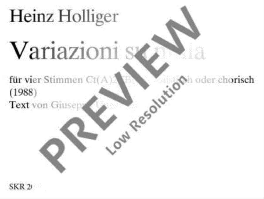 Variazioni su nulla Variazioni su nulla Choir scores gallery preview page 2