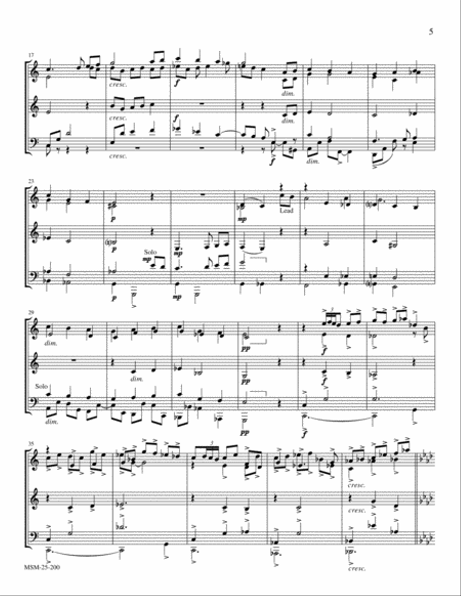 The First Noel (The First Nowell) Brass Quintet scores gallery preview page 2