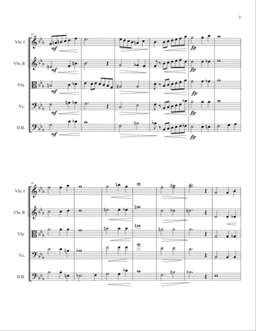 Quiet Interlude Quiet Interlude String Quartet scores gallery preview page 3