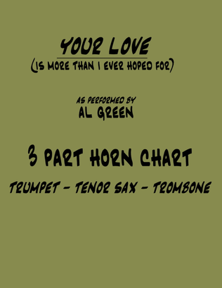 Book cover for Your Love (is More Than I Ever Hoped For)