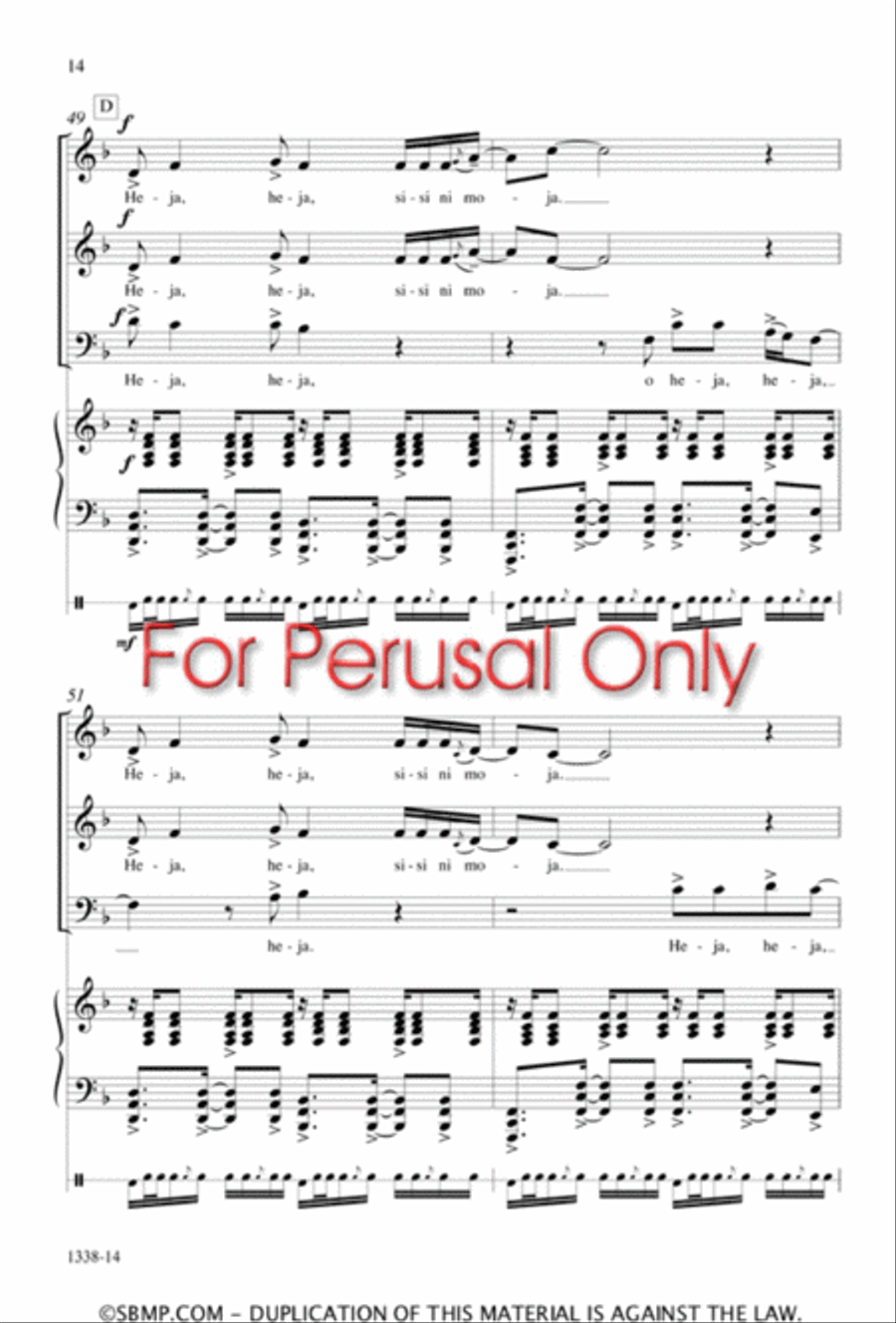 Sisi ni moja - SATB Octavo 4-Part scores gallery preview page 13