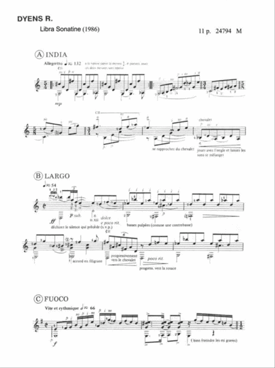 Libra Sonatine Classical Guitar scores gallery preview page 2