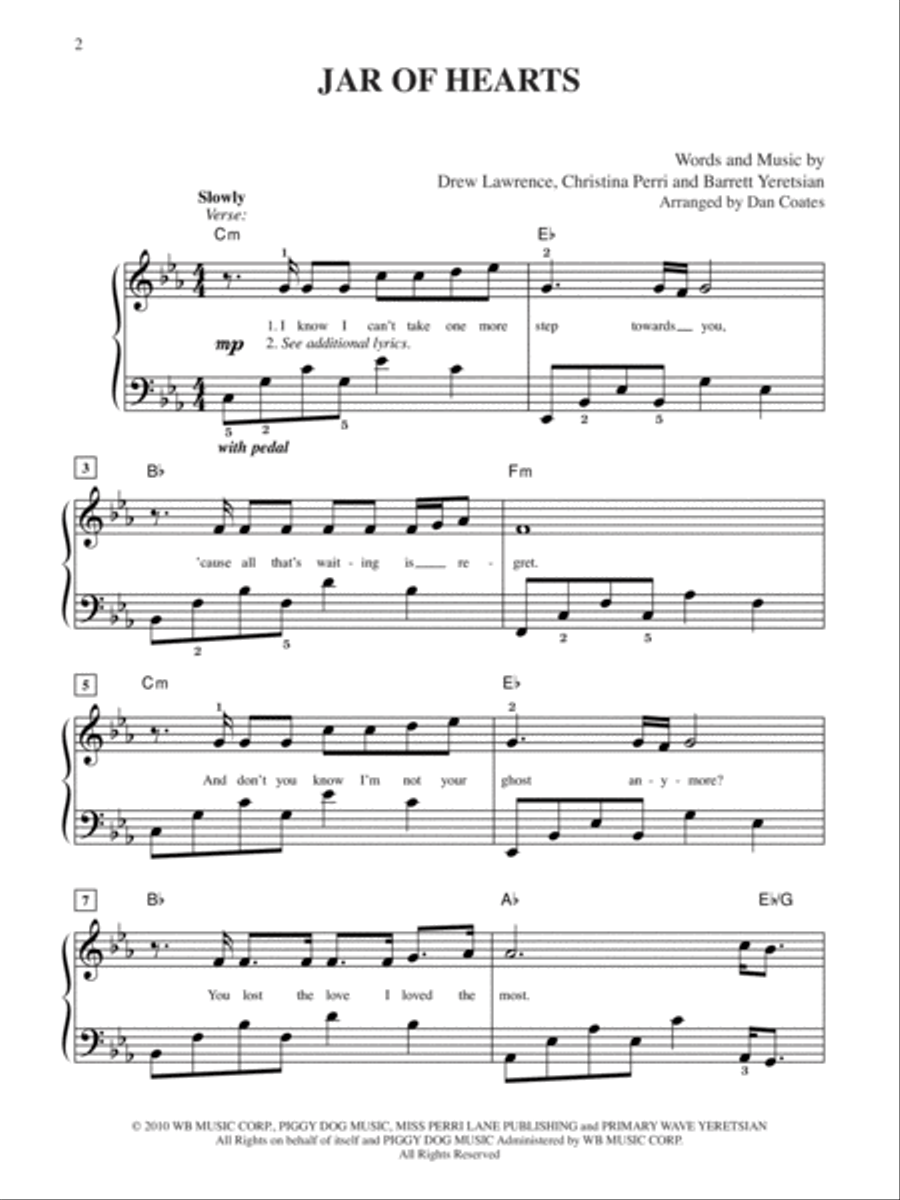 Jar of Hearts Small Ensemble scores gallery preview page 2