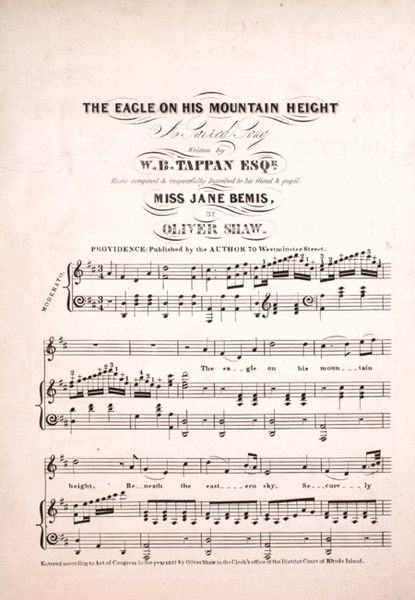 The Eagle On His Mountain Height. A Sacred Song
