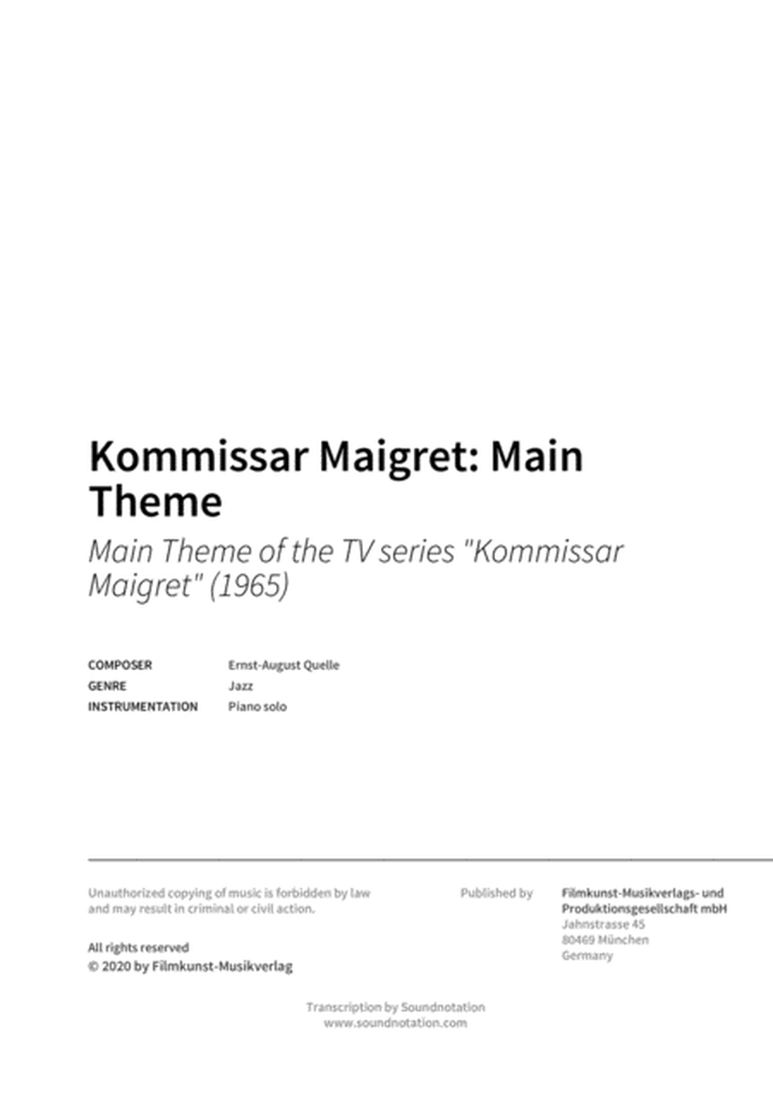 Kommissar Maigret: Main Theme image number null