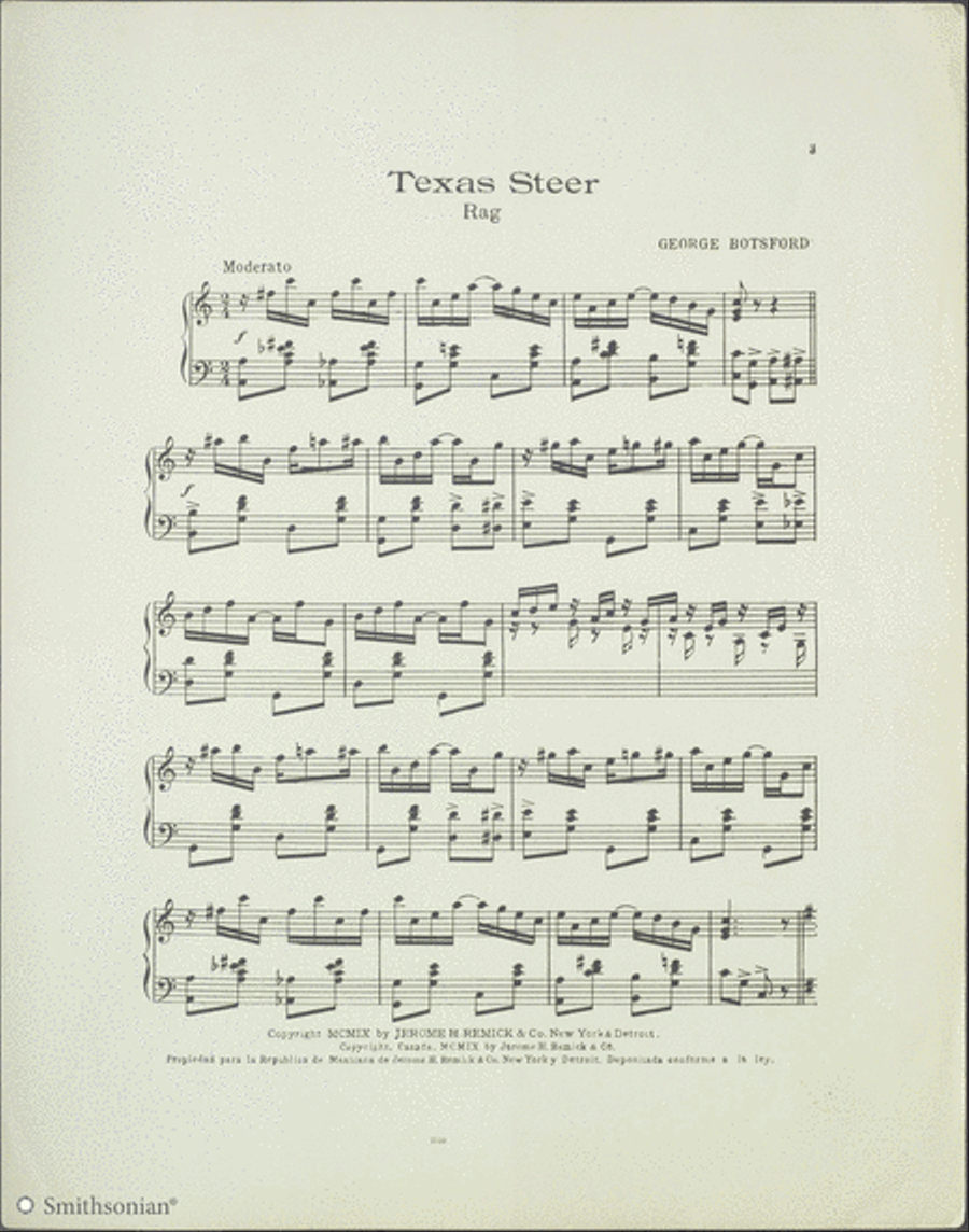 Texas Steer Rag Texas Steer Rag Piano Solo scores gallery preview page 3