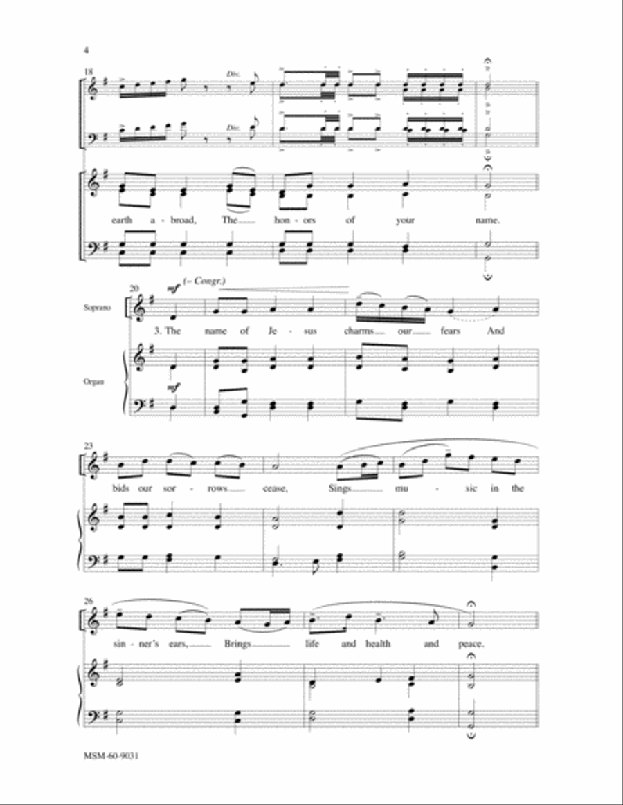 Oh, for a Thousand Tongues to Sing (Choral Score) image number null