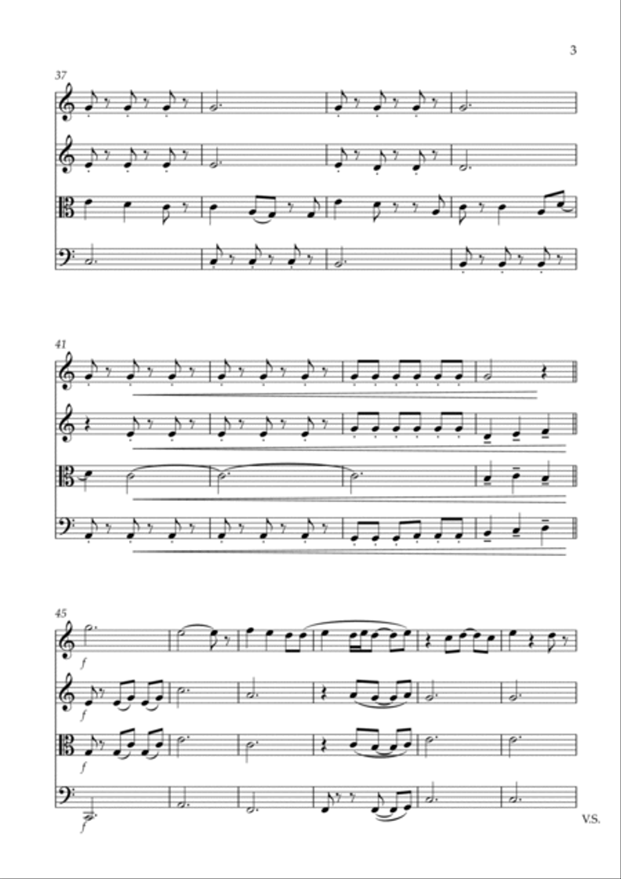 I'll Be String Quartet scores gallery preview page 3