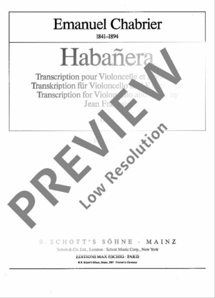 Habañera Piano Accompaniment scores gallery preview page 10