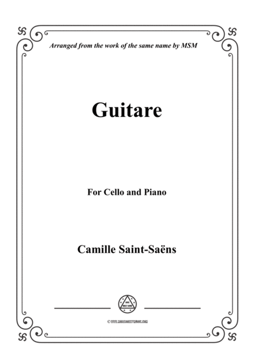 Saint-Saëns-Guitare,for Cello and Piano image number null