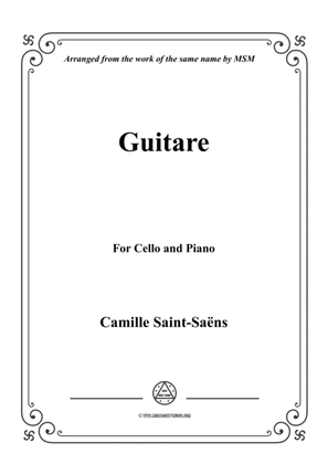 Book cover for Saint-Saëns-Guitare,for Cello and Piano