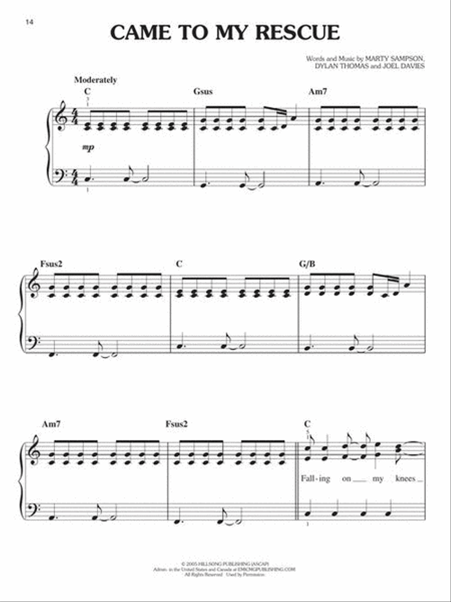 The Hillsong Worship Collection Easy Piano scores gallery preview page 6