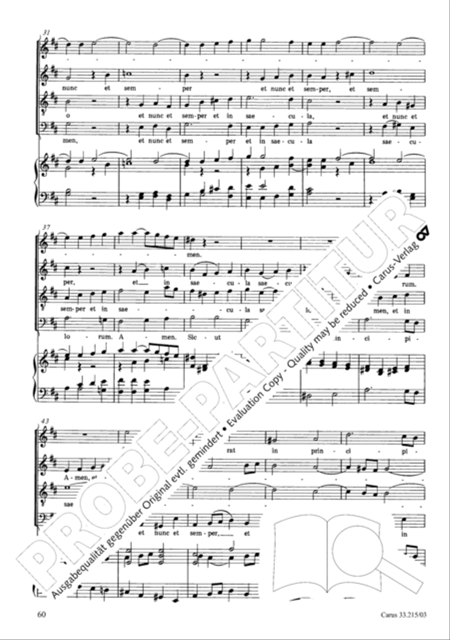 Magnificat Magnificat 4-Part scores gallery preview page 61