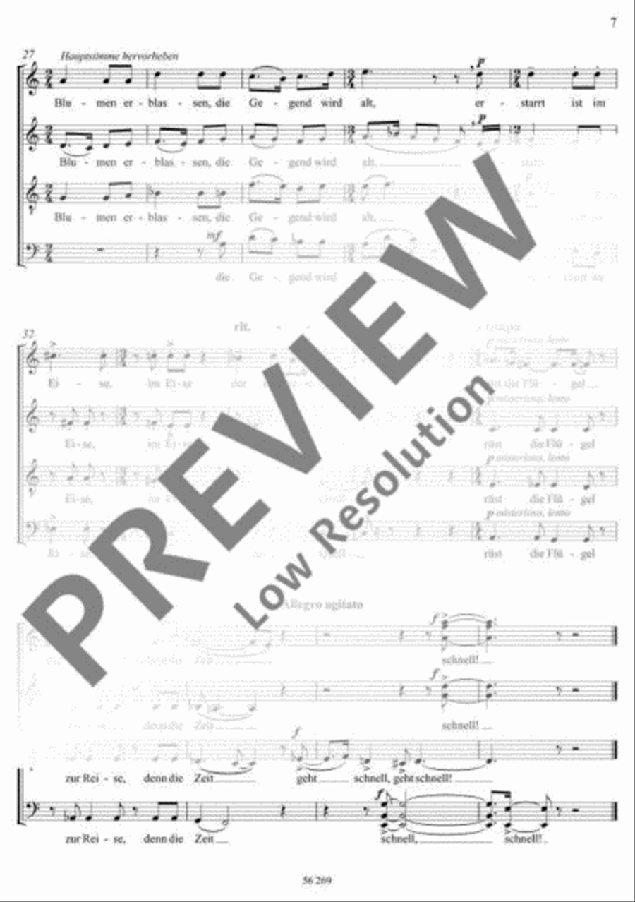 Sechs Eichendorff-Gesänge Mixed Choir scores gallery preview page 8