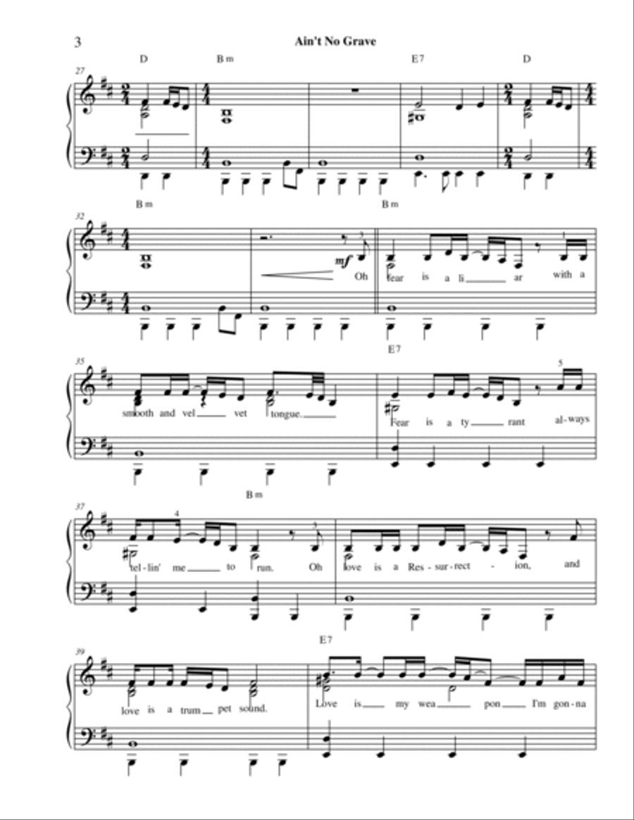 Ain't No Grave Voice scores gallery preview page 4