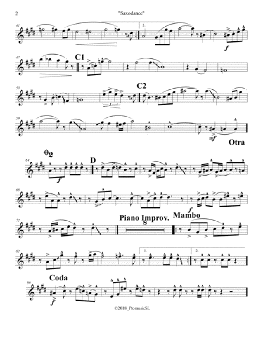 Saxodance Jazz Ensemble scores gallery preview page 4
