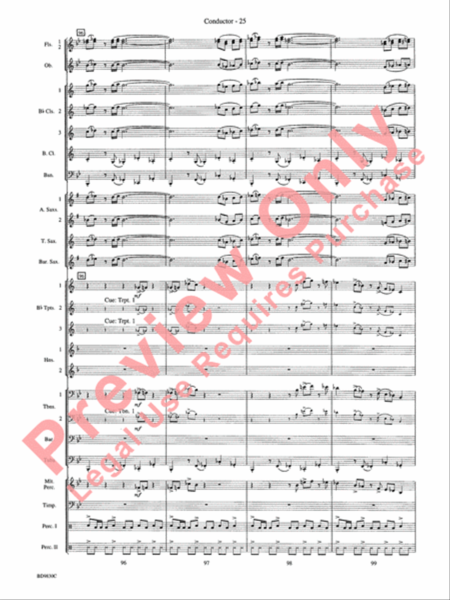 The Spirit of Orpheus (A Sinfonian Celebration) Concert Band scores gallery preview page 28