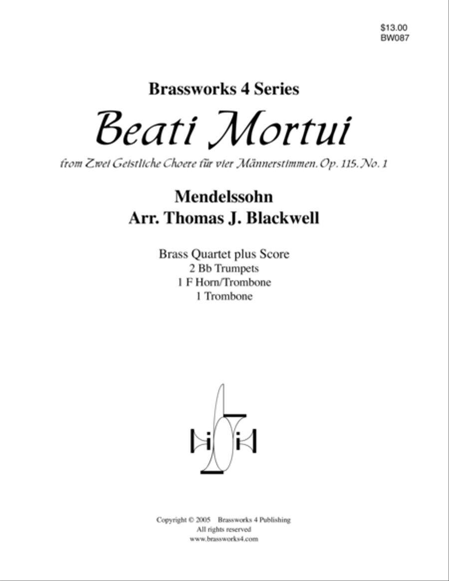 Beati Mortui, Op. 115, No. 1