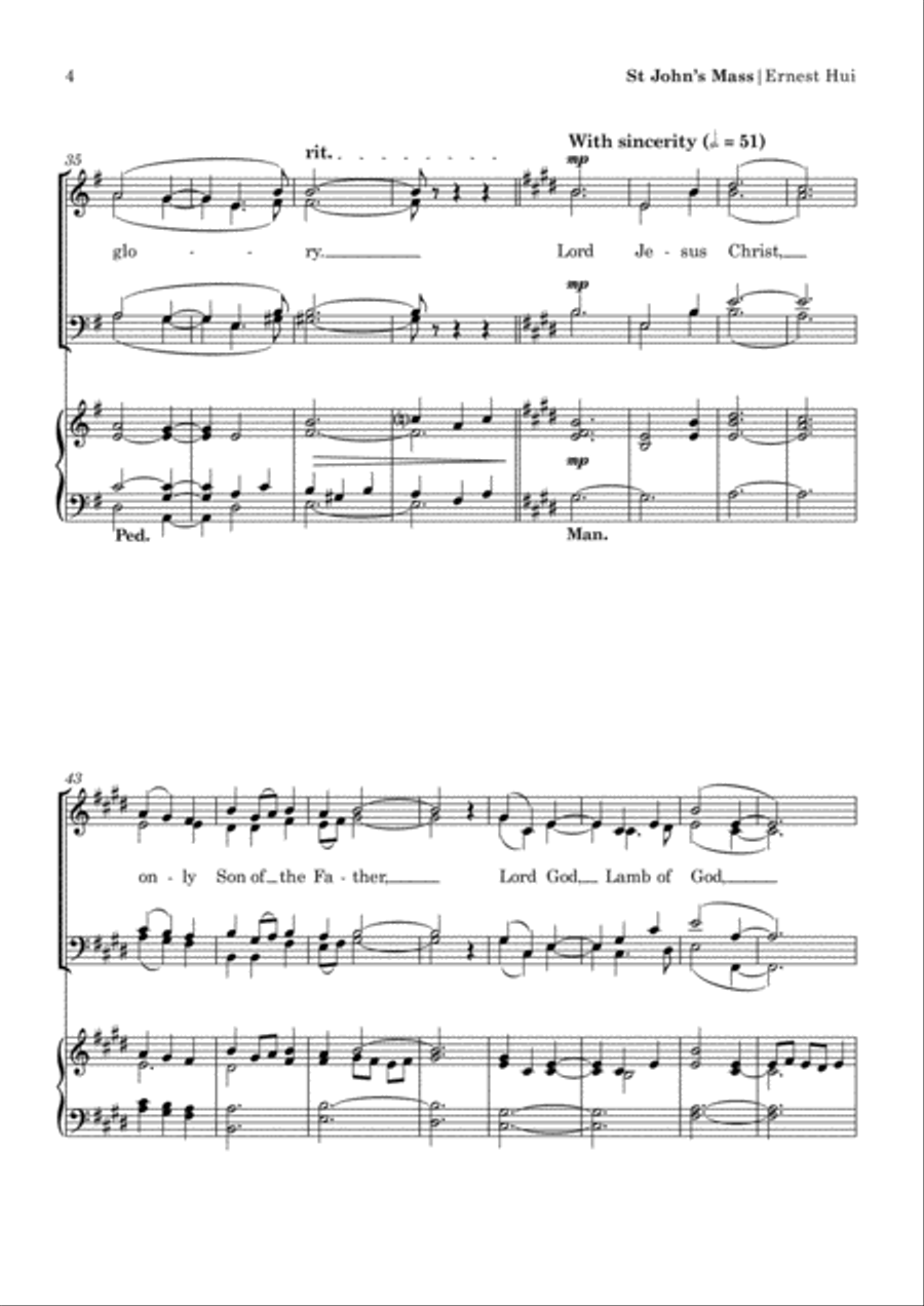 St John's Mass (2019) St John's Mass (2019) 4-Part scores gallery preview page 6
