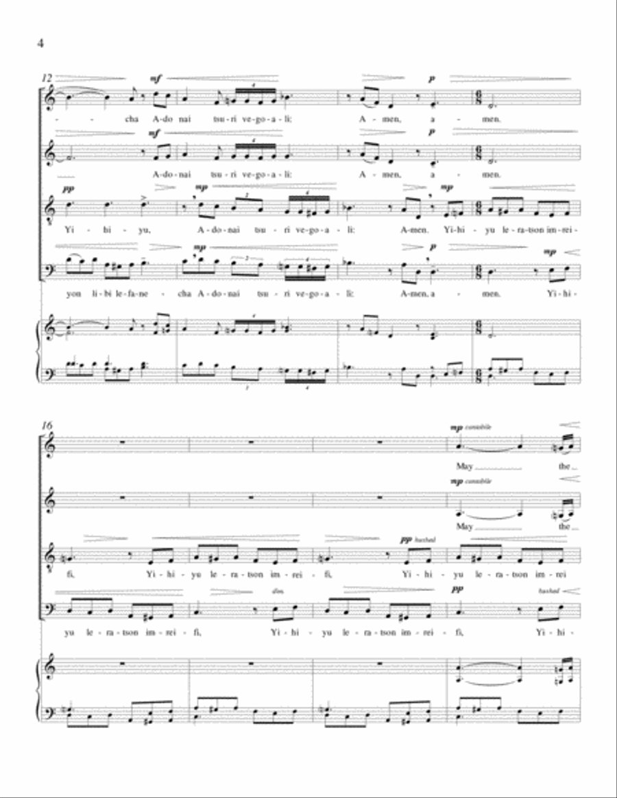 May the Words of My Mouth 4-Part scores gallery preview page 3