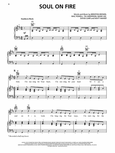 Third Day - Lead Us Back: Songs of Worship by Third Day Piano, Vocal, Guitar - Sheet Music