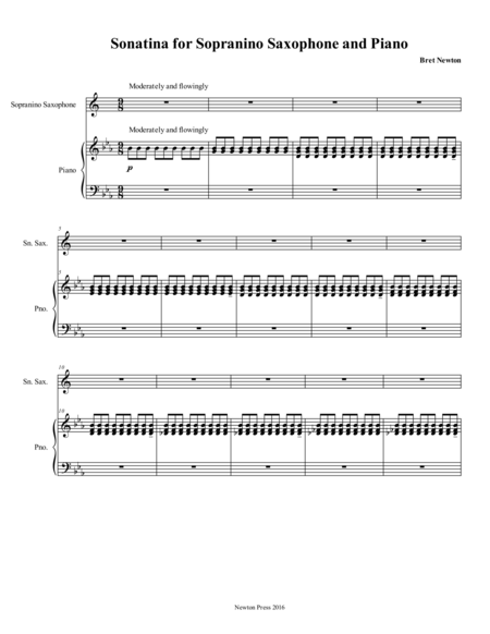 Sonatina for Sopranino Saxophone and Piano