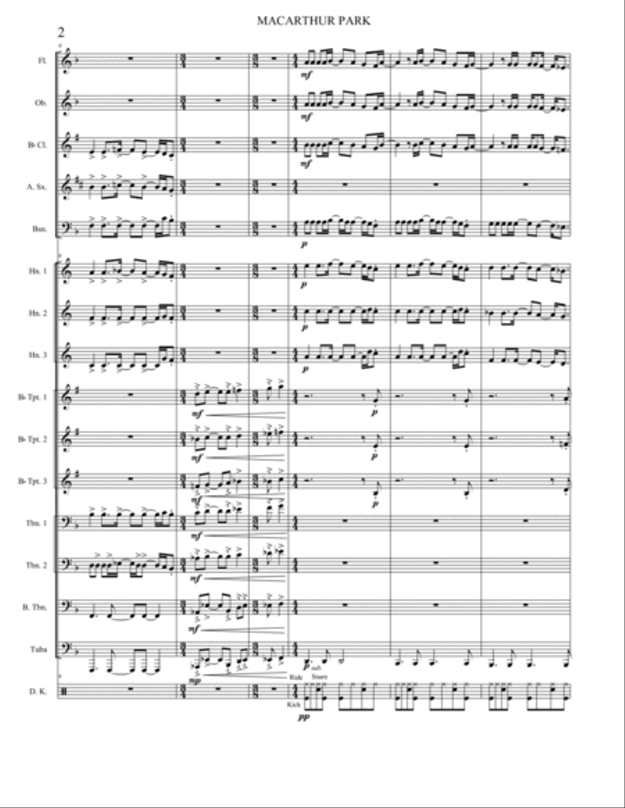 Macarthur Park Large Ensemble scores gallery preview page 3