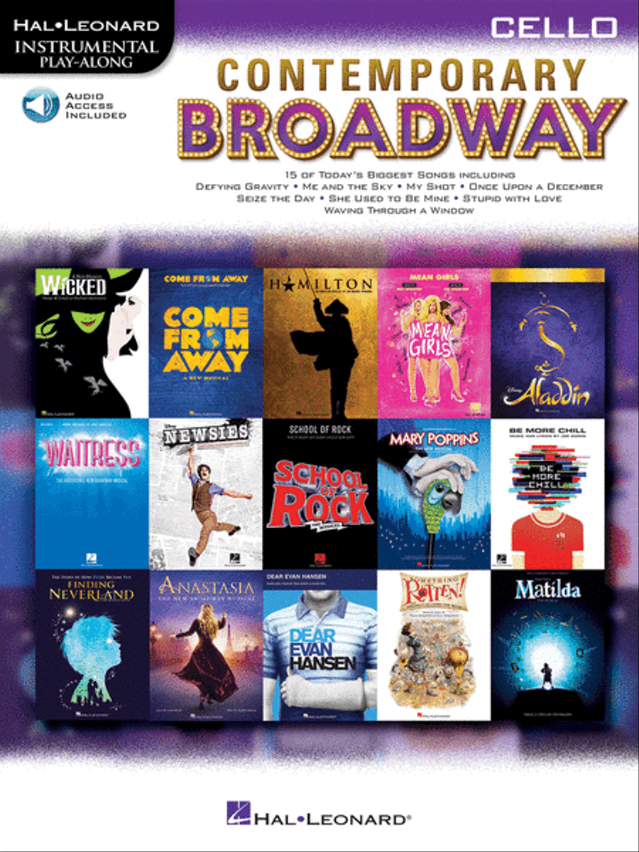 Contemporary Broadway Cello scores gallery preview page 1