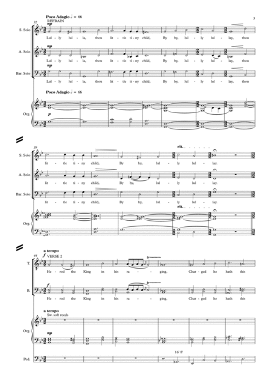 Coventry Carol Coventry Carol Divisi scores gallery preview page 3