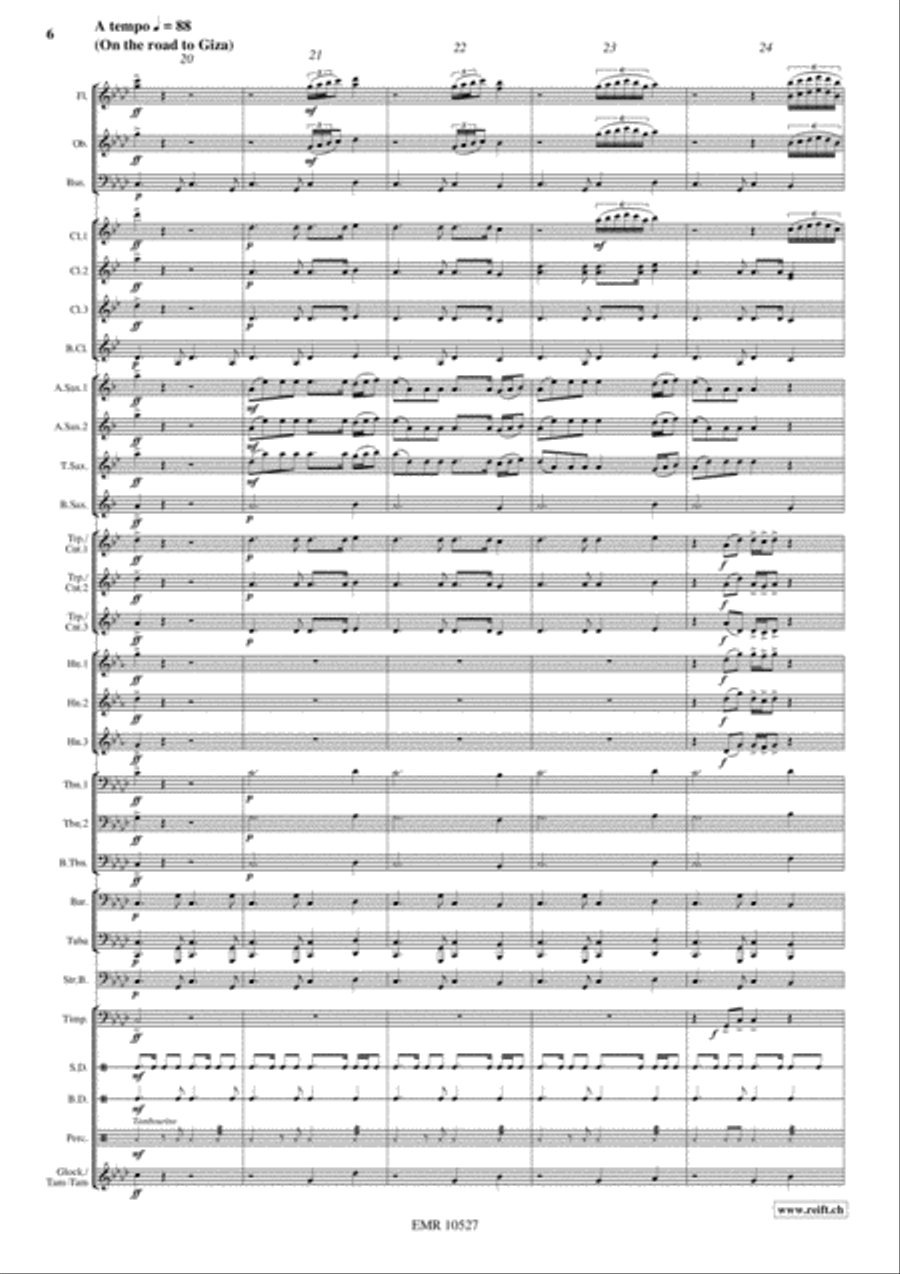 Pyramid Of Cheops Concert Band scores gallery preview page 7